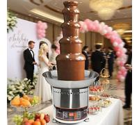 vnmudzeo MáQuina para Fuentes De Chocolate De Sobremesa - Capacidad De 3-8 Kg, Control De Temperatura por BotóN, Ajustable De 0-150 °C, para Bodas 5Layers