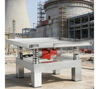 vnmudzeo Mesa Vibratoria De HormigóN De 35 X 35 Cm, Velocidad De 3000-3600 RPM, MáQuina Vibradora De Placa Plana De HormigóN De 50 W, para FabricacióN De Chocolate 35x35cm(13.8x13.8)