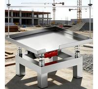 vnmudzeo Mesa Vibratoria EléCtrica para Encimera De Concreto Mesa Vibratoria De Acero Inoxidable De 35 X 35 Cm, Banco De Pruebas Vibratorio para HormigóN, 50 W, 3000-3600 RPM Upgrade