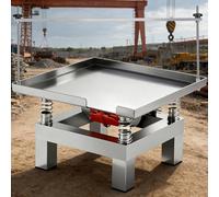 vnmudzeo Mesa Vibratoria para Chocolate, Minimesa Vibratoria De Acero Inoxidable, Plataforma Vibratoria EléCtrica De 220 V, para Bloques De Prueba Y Proyectos De Bricolaje Upgrade