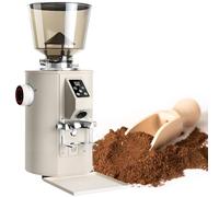 vnmudzeo Molino De Café Profesional, Muelas Planas De Acero Inoxidable De 64 Mm, Capacidad De 453 G, Dos Modos De DosificacióN Beige