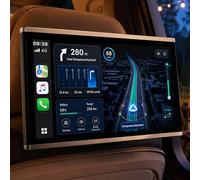 vnmudzeo Monitor de Reposacabezas de Coche con Carplay Inalámbrico para Asiento Trasero, Pantalla Táctil IPS 10.1", Compatible con Apps de Películas, HDMI, USB, Multilingüe A