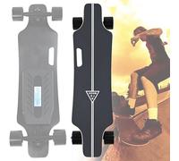 vnmudzeo Patinetas EléCtricas Longboard Sin Escobillas - Motor Todoterreno De 350 W, Ascenso De 18°, AutonomíA De 8 Km Y 15 Km 8km