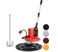 vnmudzeo Pulidora de HormigóN de Uso Rudo, Base Autoadhesiva, Allanadora InaláMbrica para Yeso y Mortero (19.800 RPM), Luz Led de 360°, para Enlucido, NivelacióN y Desbaste Set3