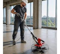 vnmudzeo Pulidora EléCtrica para Concreto, Mango de ExtensióN Desmontable, Llana EléCtrica de 280-2800 R/Min con Luz Led, para Llanado de Pisos de Cemento en Garajes