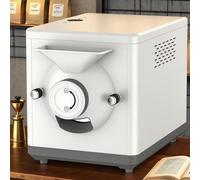 vnmudzeo Tostadora De Café EléCtrica De 1600 W - Calentamiento De Tambor, Gran Capacidad para 1000 G, Pantalla Digital, Ajuste De 100-250 °C, Temporizador De 5-60 Min White