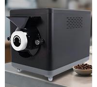 vnmudzeo Tostadora De Café EléCtrica DoméStica - Control De Temperatura (100-250 °C) + Temporizador (5-60 Minutos), Control TáCtil Black