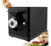 vnmudzeo Tostadora De Café EléCtrica Profesional De 1600 W - Tolva De Gran Capacidad para 1000 G, Puerto De Llenado De Granos ExtraíBle, FáCil Limpieza Black