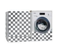 Vnook Funda Protectora for Lavadora, Funda for Secadora, protección Solar, Cremallera en el Borde, for la mayoría de lavadoras y secadoras de Carga Frontal(Gray,45-50cm)