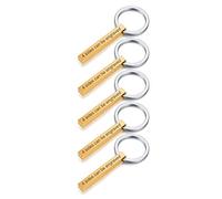 VNOX 4pcs Personalizado Parejas BFF Hermanos Hermanas Familia Socia Llaveros 4Lados Nombre 3D Accesorios de Equipaje/Bolso de Llavero de Barra Cuboide Vertical, Grabado Gratuito