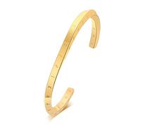 VNOX Pulsera Hombre Vikingo de Acero Inoxidable Runas Vikingas Nórdicas Brazalete Mobius para Fanáticos Vikingos, Oro Brazalete de Amuleto de Protección Nórdicos Regalo para Niños Hombres