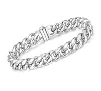 VNOX Pulsera para hombre de acero inoxidable y plata: regalo para él pulseras de eslabones, 19 cm, 21 cm, 23 cm, regalo para papá, hombre, marido, hijo, pulsera para hermano, día del padre, cumpleaños