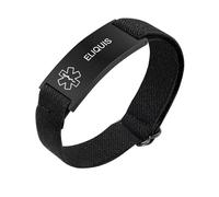 VNOX Pulseras de alerta médica para hombres, mujeres y niños con grabado gratuito, ajustables, de acero inoxidable, malla, para identificación médica de emergencia, pulseras de la muñeca, 4.3-8.2