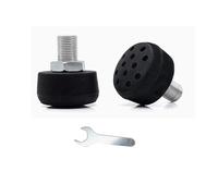 VNsdSD 1 par de topes for Dedos Patines Ruedas 82A con Pernos 15 mm, Freno Doble Fila, Cabezales Goma Circulares Ajustables for Cuatro(Black)