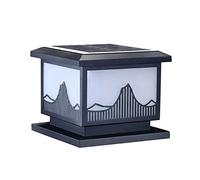 VNsdSD Dimmab Fen C Lig Lante Colu La Exteri Po Fixtu Die-Ca Alumin Antiq Lighti wi Pi Mou Base(Dark,40cm)