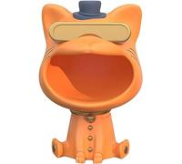 VNsdSD Estatua de la bandeja almacenamiento del escritorio gato suerte, objetos pequeños decoración moderna, cuenco caramelo for oficina, regalo hogar-rosa-pequeño(Oranje,S)