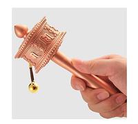 VNsdSD Rueda de oración de mano Rueda de oración budista Mango de madera Rueda de oración de las Escrituras de Buda de primera calidad for relajarse, orar, meditar,(S)