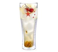 VNsdSD Vaso de pinta personalizado, juego tazas cerveza, vaso simple doble capa, utensilios creativos for beber vidrio