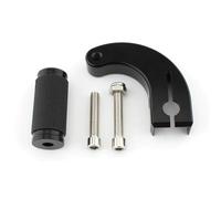 VNSMM Clavijas de Cambio traseras/Delanteras Palanca de cambios de aluminio con punta y talón para Harley Softail, Fat Boy, Breakout, Street Bob, Low Rider ST/S, con estribos.(L)