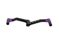 VNSMM Clavijas de Cambio traseras/Delanteras Palanca de cambios de punta y talón para motocicleta, compatible con Harley Touring, Electra, Street Road, Glide, modelos ST 121 y 117.(Black Purple)