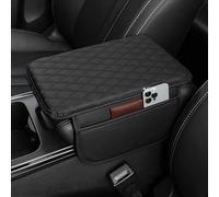 VNUNMALC Cojín Reposabrazos Coche para Toyota Avensis 2003-2009, Funda Cuero Artificial Consola Central con 2 Bolsas Almacenamiento, Accesorios Interior Apoyabrazos,A
