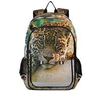 Vnurnrn Animales Salvajes Lindos Leopardos Mochila Para Niños Niñas Escolar Mochilas Grande Reflectante Bolso de Escuela De Viaje Mujeres Hombres