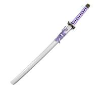 VNVFJKLO Espada de samurái de Anime, Espada samurái de Anime Madera, Espada Senbonzakura Cos, Negra, 100 cm