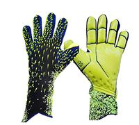 VNVFJKLO Guantes de Portero, Guantes de fútbol for niños con Agarre Fuerte en Las Palmas, Color Rosa(Green,10)