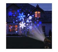 VNVFJKLO Lámpara de proyector, Lámpara de Copo Nieve navideña for Exteriores, Fiestas, Bodas, paisajes nevados, proyección luz