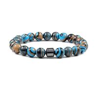 VNVFJKLO Pulsera, Reduce los antojos de Alcohol, Alivia la ansiedad y el estrés por abstinencia, Apoyo Natural for Dejar Beber(Blue Black)