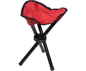 VNVFJKLO Taburetes de Camping, Taburete con escalón for Exteriores, Taburete Plegable trípode, sillas de Pesca for Acampar, Senderismo, Picnic, jardín, Barbacoa