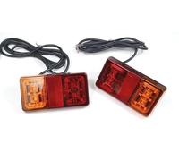 VNVIS 2 lámparas rectangulares traseras LED de 12 V/24 V, con certificado E/ECE