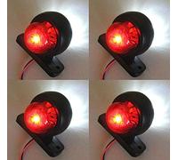 VNVIS - 4 luces de posición laterales LED de 24 V para camión, chasis de autobús, tractor, caravana