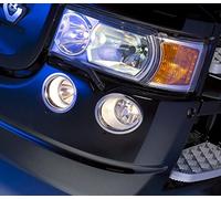 VNVIS Juego de 4 anillos de acero inoxidable para luces antiniebla para camiones Scania serie R