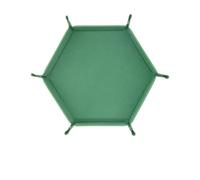 VNwizribc Bandeja de dados hexagonal cuero PU y terciopelo | Multicolor: Organizador de joyería y tocador con valet de escritorio(Color 3)