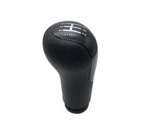 VNXWHKGN pomo de cambio Para FIESTA MK6 2002-2008 CONNECT FUSION MT 5 6 Velocidades Negro Plateado Palanca De Cambios Cabezal(5SPEED BLACK)