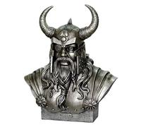 VO766-287 Busto vikingo odín dios nórdico más alto bronce