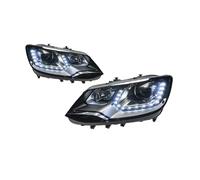 VOALVT Faros Delanteros Conjunto Para VW Para Sharan 2012-2018 Repuestos Para Automóviles Diseño Ojos Lágrima Luces LED Diurnas Proyector Doble DRL Para Automóviles