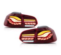 VOALVT Luces Traseras Para Golf 6 2008-2013 Accesorios Para Coche LED Mejoradas Luces Traseras Plug And Play. Piloto Posterior(4PCS Red)