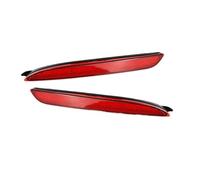 VOALVT Luces Traseras Para Mazda 3 2010 2011 2012 2013 1 Par Luces LED Parachoques, Reflectoras Y Luces Freno Traseras Con Lente Ahumada Roja Y Negra Piloto Posterior(2pcs RED LENS)