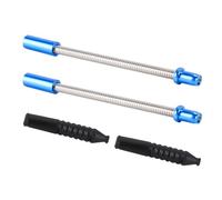 VOANZO 1 par de cables de freno de bicicleta en V de acero inoxidable flexible para piezas delanteras/traseras de bicicleta de carretera de montaña, colector de freno de bicicleta ajustable (rojo)