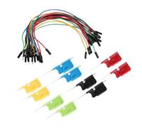 VOANZO 10 Piezas Mini Pinza de Resorte para sonda de Prueba SDK08, Pinza de Gancho para Prueba de multímetro, Mini Juego de sondas de Prueba electrónicas, Pinza para Pruebas eléctricas