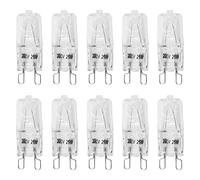 VOANZO 10 Uds G9 25w Bombilla halógena Bombilla halógena 2 Pines AV 220/240V Adecuado para microondas refrigerador Horno gabinete luz