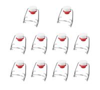 VOANZO 10 Uds. Tapas de palanca para botellas, cierre de botella, tapa de botella a presión con sello de silicona para cerveza, vino y bebida