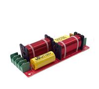 VOANZO 150W altavoz Crossover 2 vías Crossover alta y baja frecuencia Crossover punto 2600Hz para alta fidelidad estantería altavoces centro altavoces altavoces envolvente-amarillo,Conexión USB, negro