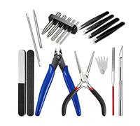 VOANZO 17 Piezas de Herramientas de Rompecabezas de Metal Herramienta DIY Modelos de Metal Herramientas pestaña Borde Cilindro Forma Cono Herramientas de Asistencia de flexión