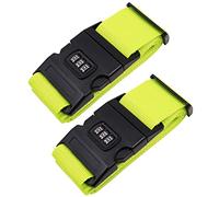 VOANZO 2 correas de equipaje para maletas correas de maleta con longitud de bloqueo de 2 m de ancho de 5 cm, color verde