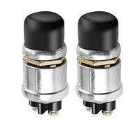 VOANZO 2 interruptores de arranque de botón de 12 V/24 V, impermeable, botón de arranque resistente a la intemperie momentáneo para bocina, motor, coche, camión, tractor, barco