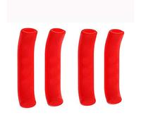 VOANZO - 2 Pares de Fundas Protectoras para Manillar de Freno de Bicicleta, Funda de Silicona Antideslizante para Manillar de Freno para Ciclismo de montaña (Rojo)