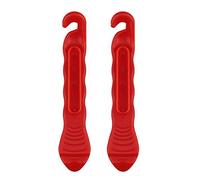 VOANZO 2 Piezas de palancas de neumáticos para Bicicleta, Tubo de Cuchara para neumáticos, Herramienta imprescindible, Accesorios de reparación de Bicicletas para Bicicleta de Carretera (Rojo)